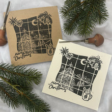 Load image into Gallery viewer, Hand Printed &#39;Cottage Window&#39; Christmas Cards