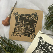 Load image into Gallery viewer, Hand Printed &#39;Cottage Window&#39; Christmas Cards