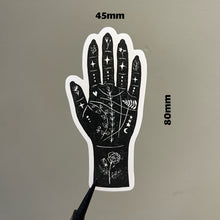 Load image into Gallery viewer, Fate Palmistry Hand Die Cut Vinyl Sticker