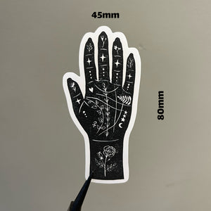 Fate Palmistry Hand Die Cut Vinyl Sticker